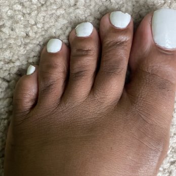 Lee Nails - Saturday afternoon pedicure looks like this Monday morning. - Nail Salons Near Me - Cincinnati, Ohio Lee Nails - Saturday afternoon pedicure looks like this Monday morning. - Nail Salons Near Me - Cincinnati, Ohio