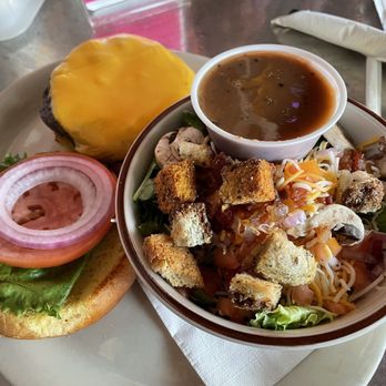 Vortex Bar & Grill - Cheeseburger and side salad - American Near Me - Atlanta, Georgia