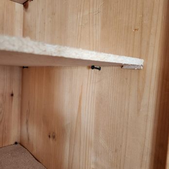 Sergei Handyman - Sergei's dangerous screws sticking out from shelves. - Handyman Near Me Sergei Handyman - Sergei's dangerous screws sticking out from shelves. - Handyman Near Me