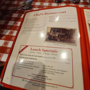 Chef's Restaurant - Italian Near Me - Buffalo, New York