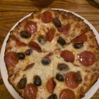 Bambinos Cafe on Battlefield - Pepperoni and Kalamata olive pizza - Italian Near Me - Springfield, Missouri Bambinos Cafe on Battlefield - Pepperoni and Kalamata olive pizza - Italian Near Me - Springfield, Missouri