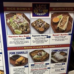 J.A.C.'S Corner - Menu