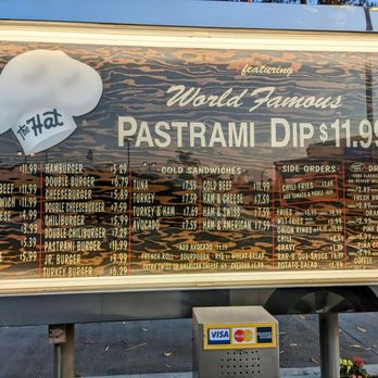 The Hat - Menu - Sandwiches Near Me - Brea, California