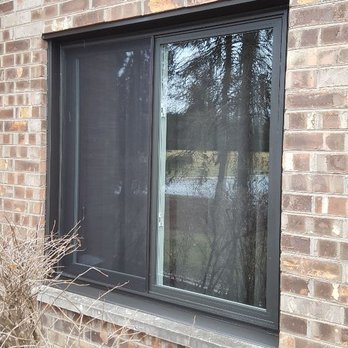 Chicago Area Glass - Installed new bronze vinyl 2 lite slider window with bronze capping - Glass & Mirrors Near Me Chicago Area Glass - Installed new bronze vinyl 2 lite slider window with bronze capping - Glass & Mirrors Near Me