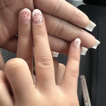 Tiara Nails & Head Spa - her french tips aren't even the same - Nail Salons Near Me - Shakopee, Minnesota Tiara Nails & Head Spa - her french tips aren't even the same - Nail Salons Near Me - Shakopee, Minnesota