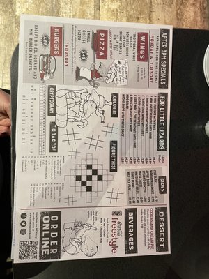 Menu photo 5 Winking Lizard Akron, OH