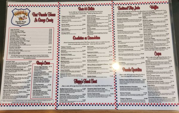 Menu photo 1 Flappy Jack's Pancake House Orange, CA