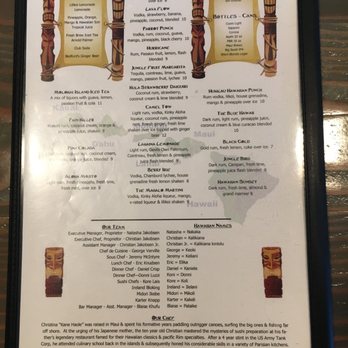 The Hukilau - Menu - Sushi Bars Near Me - Florence, Oregon The Hukilau - Menu - Sushi Bars Near Me - Florence, Oregon