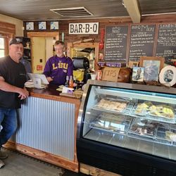 Don Ho’s BBQ & Deli - Don Ho and my husband.  Everything at Don Hos is laid back and fun. Especially Don himself
