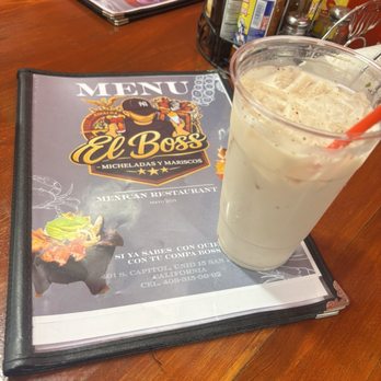 El Boss Micheladas - Agua de fresas con crema - Mexican Near Me - San Jose, California