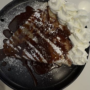 Palo Santo Cafe - Nutella crepe. Don't recommend. More of a chocolate soup. - Cafes Near Me - Riverbank, California