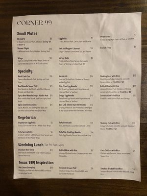 Menu photo 6 Corner 99 Katy, TX