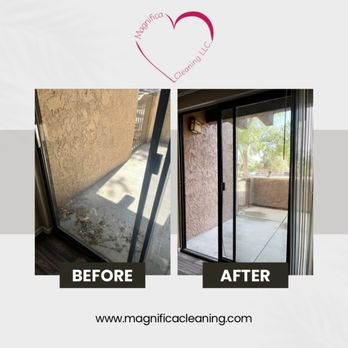 Magnifica Cleaning - Balcony before and after. Ready for new tenants - Office Cleaning Near Me