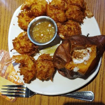 Outback Steakhouse - Gold Coast Coconut Shrimp with a Sweet Potato - Steakhouses Near Me - Bel Air, Maryland Outback Steakhouse - Gold Coast Coconut Shrimp with a Sweet Potato - Steakhouses Near Me - Bel Air, Maryland