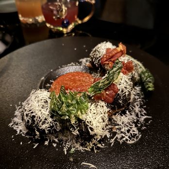 The Green Room - PARMESAN PROSCIUTTO CROQUETTE - Cocktail Bars Near Me - Burbank, California The Green Room - PARMESAN PROSCIUTTO CROQUETTE - Cocktail Bars Near Me - Burbank, California
