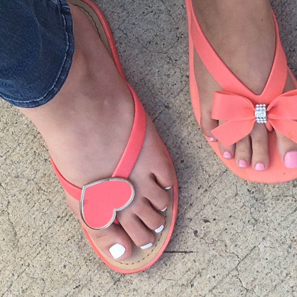 Janete's Hair Studio - Pink nails are gel. White nails are basic pedicure. - Hair Salons Near Me - Queens, New York Janete's Hair Studio - Pink nails are gel. White nails are basic pedicure. - Hair Salons Near Me - Queens, New York
