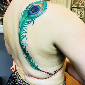 Classic 13 Tattoo - Peacock feather quill pen by Marcos - Tattoo Near Me - Birmingham, Alabama Classic 13 Tattoo - Peacock feather quill pen by Marcos - Tattoo Near Me - Birmingham, Alabama