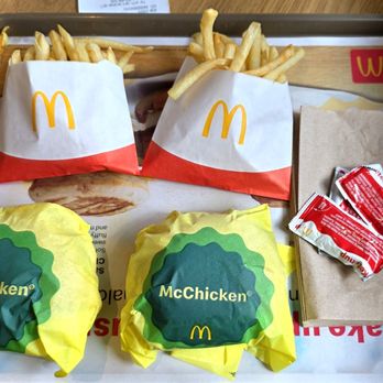 McDonald's - Two McChicken sandwiches and two small fries - Burgers Near Me - Everett, Washington