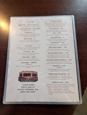 Menu photo 7 The Town Pump Mount Vernon, WA