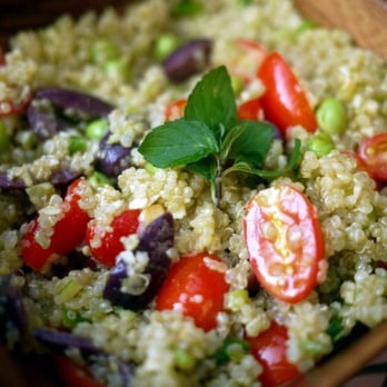 Baby Olive - Small pesto quinoa salad, perfect for on the go.. Delicious!!! - Juice Bars & Smoothies Near Me - Brooklyn, New York