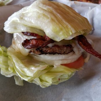Main Street Grill - Lettuce wrapped burger - Barbeque Near Me - Cambria, California Main Street Grill - Lettuce wrapped burger - Barbeque Near Me - Cambria, California