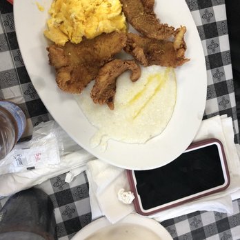 Demitris Restaurant - Flounder Egg Platter with Grits and Biscuits - Breakfast & Brunch Near Me - Decatur, Georgia Demitris Restaurant - Flounder Egg Platter with Grits and Biscuits - Breakfast & Brunch Near Me - Decatur, Georgia