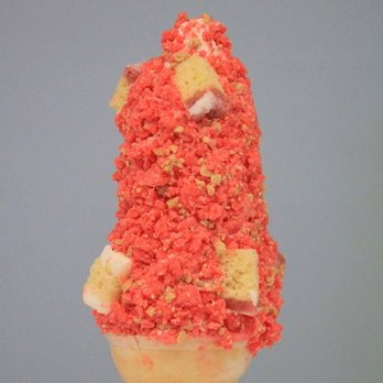 Elliott's Ice Cream - an ice cream cone covered in pink and yellow sprinkles - Ice Cream & Frozen Yogurt Near Me - Sault Ste Marie, Ontario Elliott's Ice Cream - an ice cream cone covered in pink and yellow sprinkles - Ice Cream & Frozen Yogurt Near Me - Sault Ste Marie, Ontario