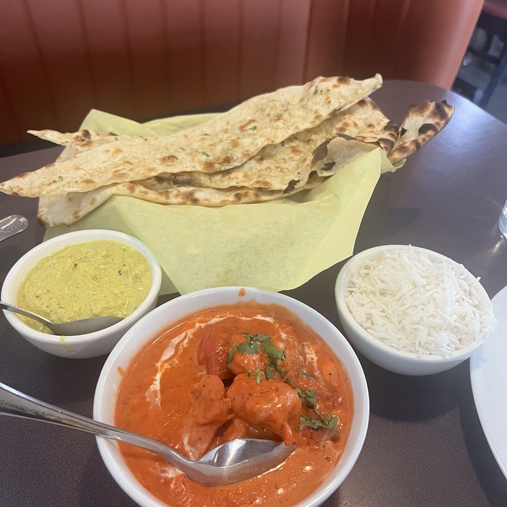 Magic Masala - Cucumber Raita (8oz), Chicken Tikka Masala, Garlic Naan - Indian Near Me - Seattle, Washington