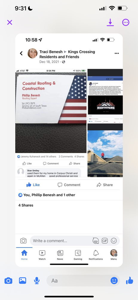 Slide of Coastal Roofing and Construction