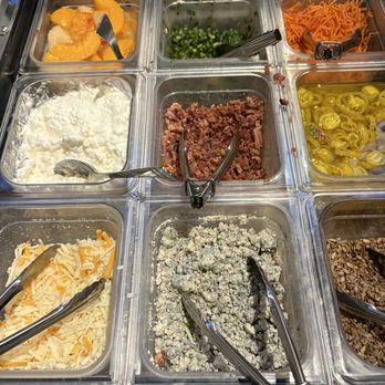RuBBs Steakhouse - Close up of right hand of the salad bar. - Steakhouses Near Me - Wisconsin Dells, Wisconsin