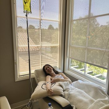 SM Drip Med Spa - Me getting an IV, feeling pampered - Medical Spas Near Me - San Juan Capistrano, California