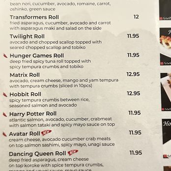 Narita Sushi - Movie roll menu - Sushi Bars Near Me - Coquitlam, British Columbia Narita Sushi - Movie roll menu - Sushi Bars Near Me - Coquitlam, British Columbia