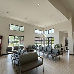 Clark Tait Eye Center - Main entrance opens into spacious waiting area with high ceilings