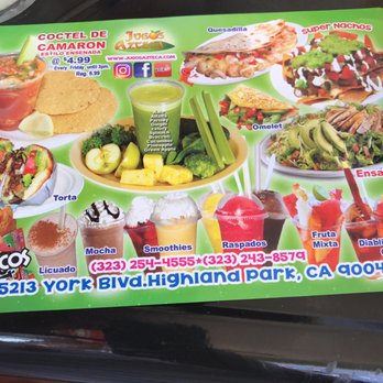 Jugos Azteca - This place has amazing food and the atmosphere is good! There is limited seating inside - Juice Bars & Smoothies Near Me - Los Angeles, California Jugos Azteca - This place has amazing food and the atmosphere is good! There is limited seating inside - Juice Bars & Smoothies Near Me - Los Angeles, California