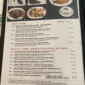 Pho 99 Vietnamese Grill - Menu - Vietnamese Near Me - Jacksonville, Florida