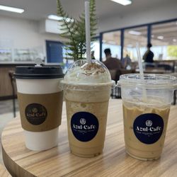 Azul Cafe - Tres Leches Latte(hot), Chai Frappuccino & Iced Latte