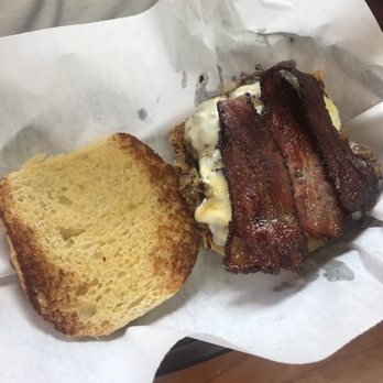 Uncle Tony's - 3. Rattlesnake Cheeseburger on Jalapeno Cheese Bun Lunch - Burgers Near Me - Spring, Texas