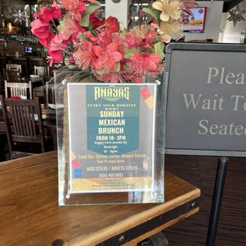 Anayas - Front of Anayas waiting for the host. - Mexican Near Me - Pasadena, California