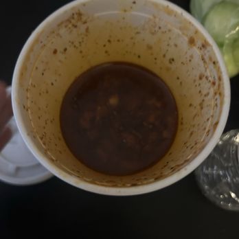 Taco Dollar - half a cup of birria, untouched btw - Mexican Near Me - Inglewood, California