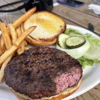 Canal Port - Traditional Hamburger with a bite taken by my dog before I could grab the pic. Was delicious - Sandwiches Near Me - Utica, Illinois Canal Port - Traditional Hamburger with a bite taken by my dog before I could grab the pic. Was delicious - Sandwiches Near Me - Utica, Illinois