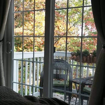 The Chadwick Bed & Breakfast - View of the balcony while laying in bed. - Bed & Breakfast Near Me - Portland, Maine