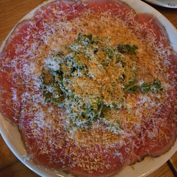Herb & Sea - Beef Carpaccio. This thing is Humongous and so freaking good - Seafood Near Me - Encinitas, California Herb & Sea - Beef Carpaccio. This thing is Humongous and so freaking good - Seafood Near Me - Encinitas, California