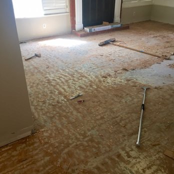Venetian Flooring Systems - Removing the old wood. - Flooring Near Me - Lake Forest, California