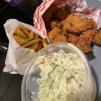 Katsu Burger - Fries Wasabi Coleslaw Banzai Bites - Japanese Near Me - Lynnwood, Washington
