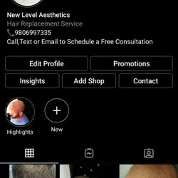 New Level Aesthetics - Instagram Postings are always up to date. Call or Text 9806997335 for a Free Consultation.