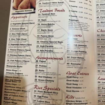 Taj Bar and Grill - Menu - Indian Near Me - Cassopolis, Michigan