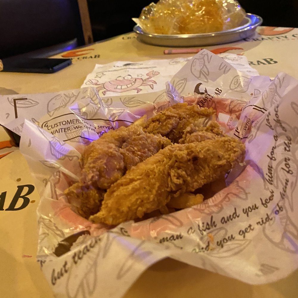 Crafty Crab - Chicken Tender Basket (4) - Seafood Near Me - Houston, Texas
