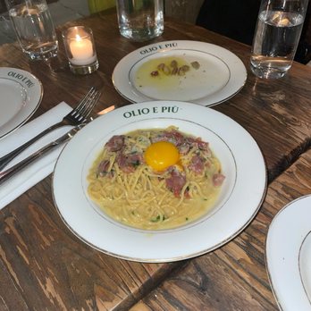 Olio e Più - SPAGHETTI ALLA CARBONARA - Pizza Near Me - New York, New York