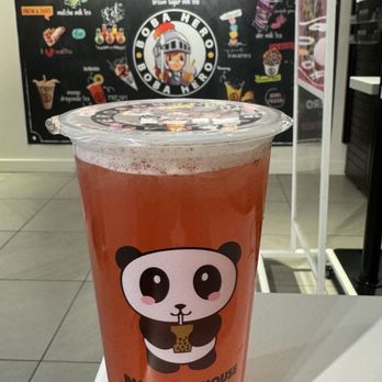 Boba Hero - Strawberry Lemon Green Tea - Bubble Tea Near Me - Leesburg, Virginia Boba Hero - Strawberry Lemon Green Tea - Bubble Tea Near Me - Leesburg, Virginia