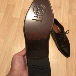 Replaced heel and leather soles.